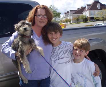 Photo of Rescue Dog Dexter and New Family